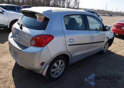 2014 Mitsubishi Mirage Es z USA, uszkodzony, nr VIN ML32A4HJ4EH002890